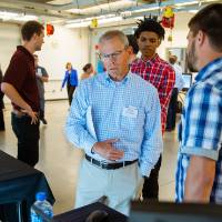 Guests at the Engineering Design Project Preview Event